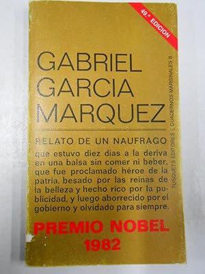 Imagen del vendedor de RELATO DE UN NAUFRAGO. GABRIEL GARCIA MARQUEZ. TDK182 a la venta por TraperaDeKlaus