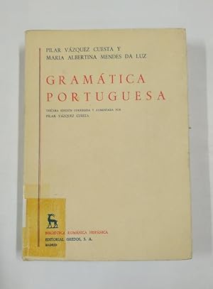 GRAMATICA PORTUGUESA. TOMO I. PILAR VAZQUEZ CUESTA. BIBLIOTECA ROMANICA HISPANICA Nº 9. TDK233