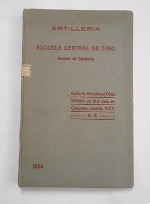 ESCUELA CENTRAL DE TIRO. SECCION DE CAMPAÑA. ARTILLERIA. OBUS WICKERS DE 10'5 CM. 1934. TDK282