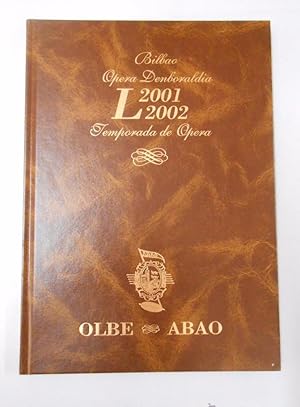 ABAO OLBE TEMPORADA DE OPERA DE BILBAO 2001-2002. TDK292