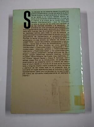 MODERNIDAD Y POSTMODERNIDAD. - COMPILACION DE JOSEP PICÓ. - ALIANZA EDITORIAL. TDK319