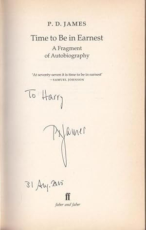 Seller image for Time to Be in Earnest: A Fragment of Autobiography for sale by High Street Books