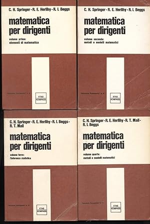 Seller image for MATEMATICA PER DIRIGENTI 4 voll. for sale by Invito alla Lettura