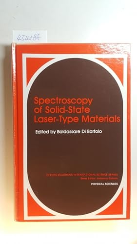 Bild des Verkufers fr Spectroscopy of Solid-State Laser-Type Materials (Ettore Majorana International Science Series ; 30) zum Verkauf von Gebrauchtbcherlogistik  H.J. Lauterbach