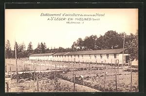 Carte postale Saint-Leger-en-Yvelines, Etablissement d'aviculture du domaine de Planet