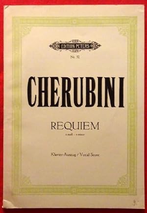 Bild des Verkufers fr Requiem c moll - c minor (Klavierauszug / Vocal Score, rev. v. Rudolf Lck) zum Verkauf von ANTIQUARIAT H. EPPLER