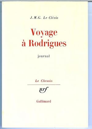 Seller image for Voyage A Rodrigues: Journal for sale by Livres Norrois