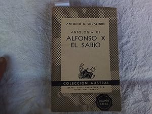 Image du vendeur pour Antologa de Alfonso X El Sabio mis en vente par Librera "Franz Kafka" Mxico.