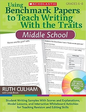 Seller image for Using Benchmark Papers to Teach Writing with the Traits: Middle School: Grades 6-8 [With CDROM] (Mixed Media Product) for sale by BargainBookStores