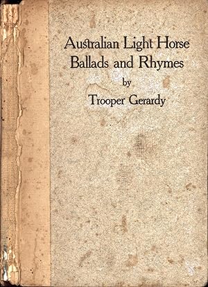 Imagen del vendedor de Australian Light Horse Ballads and Rhymes a la venta por Back of Beyond Books WH