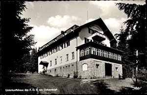 Bild des Verkufers fr Ansichtskarte / Postkarte Fichtelberg im Fichtelgebirge Oberfranken Bayern, Unterkunftshaus des F. G. V. am Ochsenkopf - P: Fritz Bischoff zum Verkauf von akpool GmbH