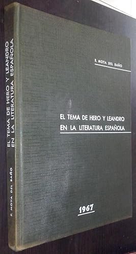 Seller image for El tema de Hero y Leandro en la literatura espaola for sale by Librera La Candela