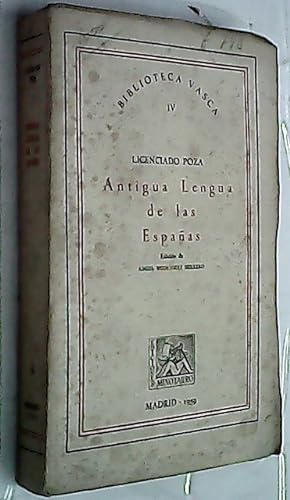 Imagen del vendedor de Antigua lengua de las Espaas a la venta por Librera La Candela