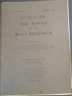 The Annals of the Bolus Herbarium - Vol I - Part II (November, 1914)
