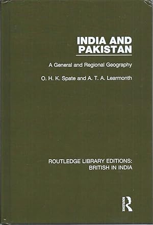 Bild des Verkufers fr India and Pakistan__A General and Regional Geography zum Verkauf von San Francisco Book Company