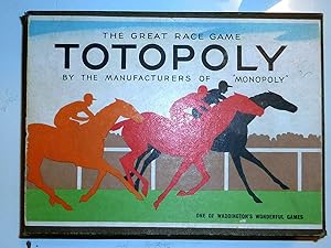 TOTOPOLY THE GREAT RACE GAME By the manifactures of "MONOPOLY"