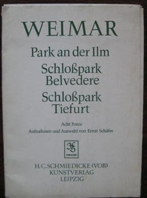 Weimar. Park an der Ilm. Schloßpark Belvedere. Schloßpark Tiefurt. Acht Fotos.
