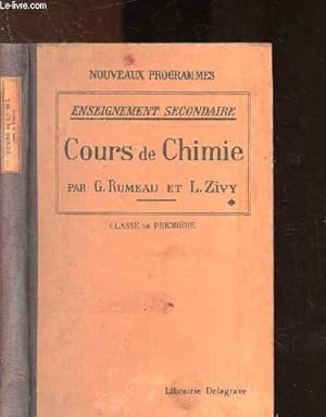 Seller image for Cours de Chimie - Classe de premire for sale by Le-Livre