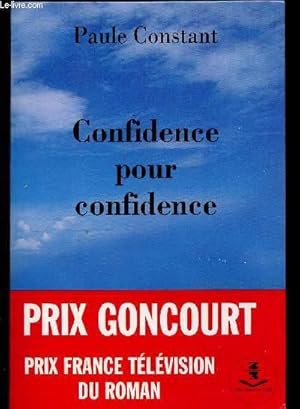 Image du vendeur pour Confidence pour confidence mis en vente par Le-Livre