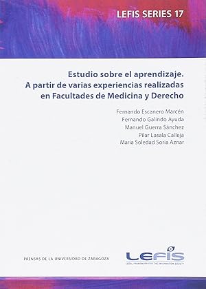 Imagen del vendedor de Estudio sobre el aprendizaje. a partir de varias experiencia a la venta por Imosver