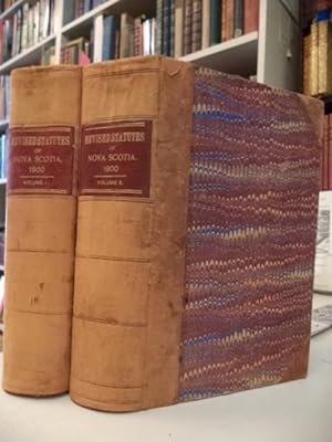 Immagine del venditore per The Revised Statutes of Nova Scotia 1900 [Volumes I and II] venduto da The Odd Book  (ABAC, ILAB)