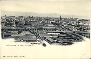 Bild des Verkufers fr Ansichtskarte / Postkarte Barcelona Katalonien, Panoramaansicht der Stadt zum Verkauf von akpool GmbH