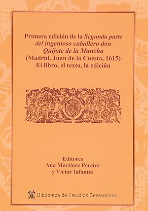 Seller image for Primera edicion de la segunda parte del ingenioso caballero for sale by Imosver