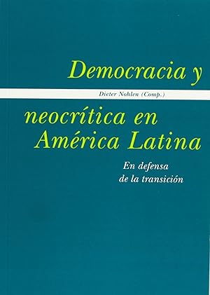 Imagen del vendedor de Democracia y neocrtica en Amrica Latina a la venta por Imosver