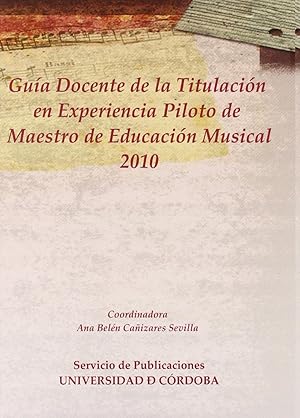 Imagen del vendedor de Cd.guia doc.titulacion experiencia piloto maestros ed.musica a la venta por Imosver