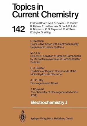 Seller image for Electrochemistry. - Berlin : Springer Topics in current chemistry 1. for sale by NEPO UG