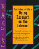 Imagen del vendedor de The Student's Guide to Doing Research on the Internet a la venta por NEPO UG