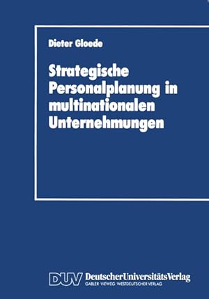 Seller image for Strategische Personalplanung in multinationalen Unternehmungen for sale by NEPO UG
