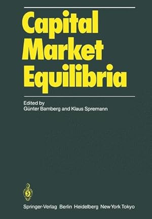 Seller image for Capital Market Equilibria for sale by NEPO UG