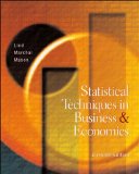 Image du vendeur pour Statistical Techniques in Business and Economics mis en vente par NEPO UG