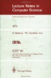 Seller image for ICDT '90: Third International Conference on Database Theory, Paris, France, December 12-14, 1990, Proceedings for sale by NEPO UG