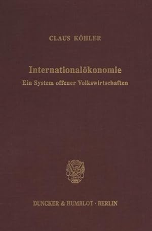 Imagen del vendedor de Internationalkonomie. Ein System offener Volkswirtschaften. a la venta por NEPO UG