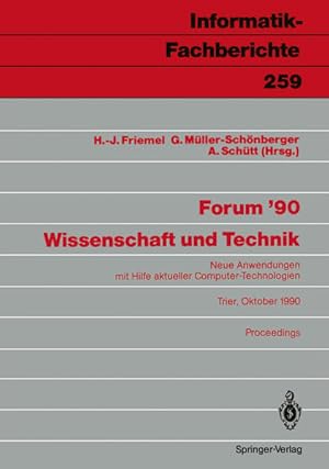 Seller image for Forum '90 Wissenschaft und Technik for sale by NEPO UG
