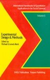 Bild des Verkufers fr Experimental Design & Mehods (International Handbook of Quantitative Applications in the Social Sciences) zum Verkauf von NEPO UG