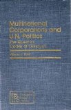 Image du vendeur pour Multinational Corporations and U.N. Politics: The Quest for Codes of Conduct (Pergamon Policy Studies on U.S. and International Business) mis en vente par NEPO UG