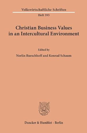 Seller image for Christian Business Values in an Intercultural Environment. for sale by NEPO UG