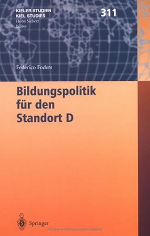 Seller image for Bildungspolitik fr den Standort D (Kieler Studien - Kiel Studies) for sale by NEPO UG