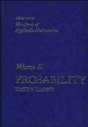 Bild des Verkufers fr Probability (Handbook of Applicable Mathematics Volume 2) zum Verkauf von NEPO UG