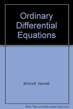 Imagen del vendedor de Ordinary Differential Equations a la venta por NEPO UG