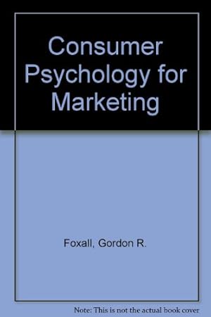 Imagen del vendedor de Consumer Psychology for Marketing a la venta por NEPO UG