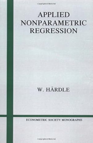 Bild des Verkufers fr Applied Nonparametric Regression (Econometric Society Monographs) zum Verkauf von NEPO UG