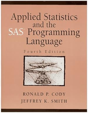 Seller image for Applied Statistics and SAS Programming for sale by NEPO UG