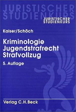 Seller image for Kriminologie, Jugendstrafrecht, Strafvollzug for sale by NEPO UG