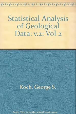 Immagine del venditore per Statistical Analysis of Geological Data: v.2: Vol 2 venduto da NEPO UG