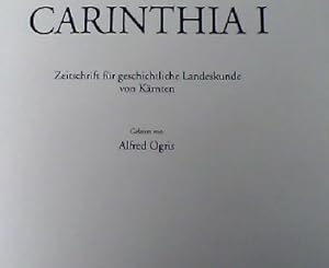 Bild des Verkufers fr Carinthia I - 189. Jahrgang - 1999. Zeitschrift fr geschichtliche Landeskunde von Krnten zum Verkauf von NEPO UG