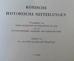 Imagen del vendedor de Rmische Historische Mitteilungen 11. Heft a la venta por NEPO UG